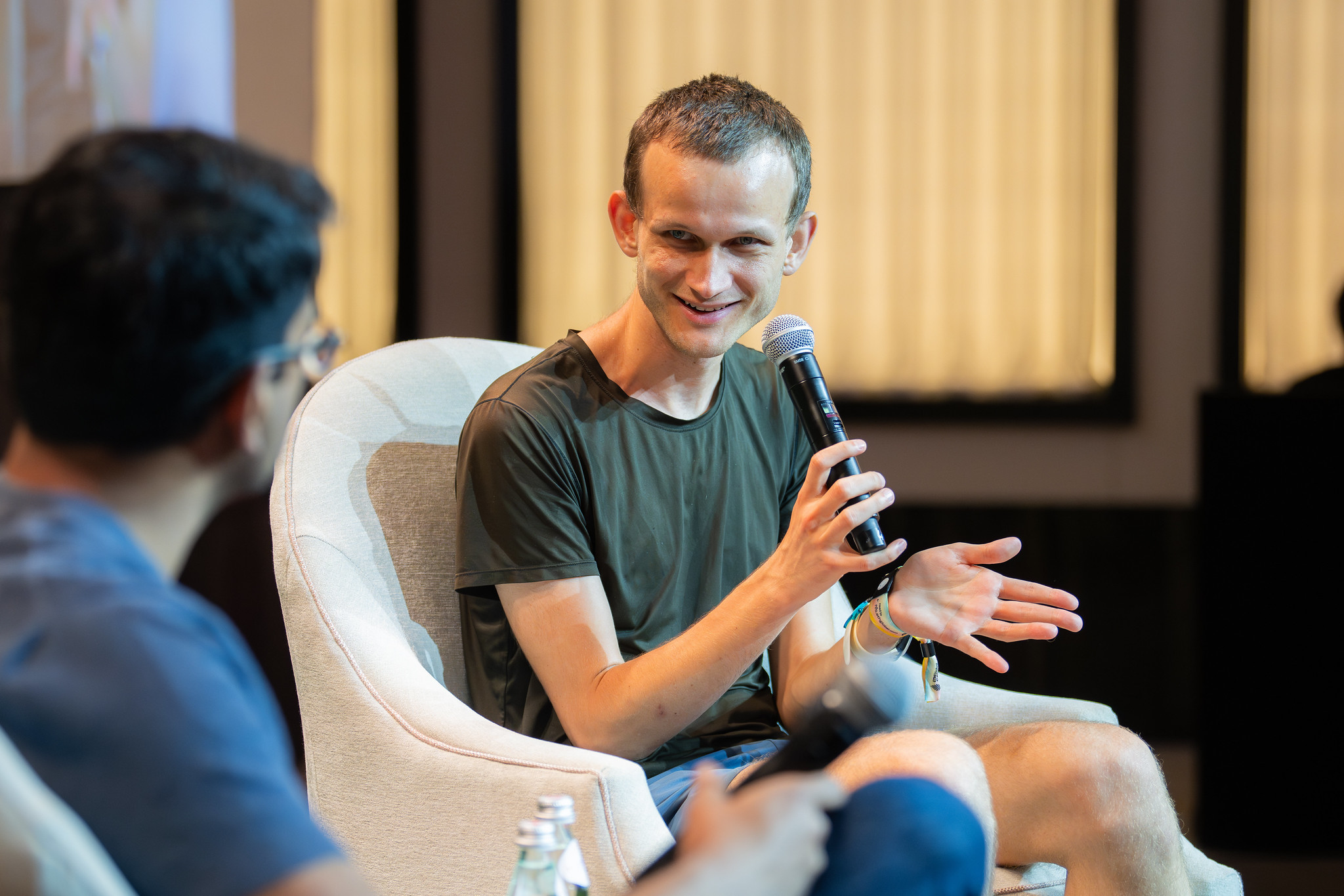 Speaker on the ETHGlobal stage